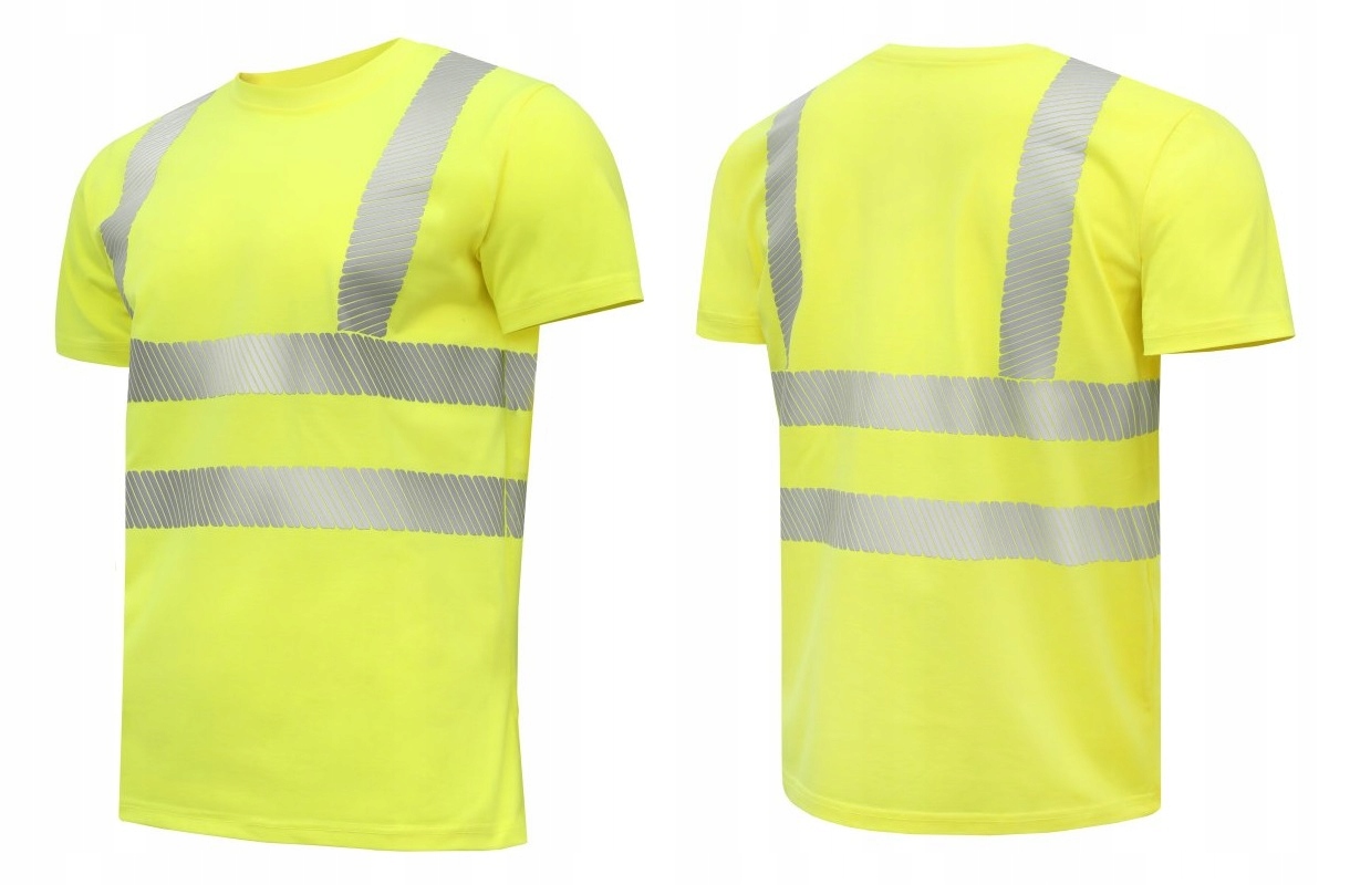 HOGERT T-SHIRT KOSZULKA OSTRZEGAWCZY ODBLASKOWY BAWEŁNA ŻÓŁTY R. 2XL 56