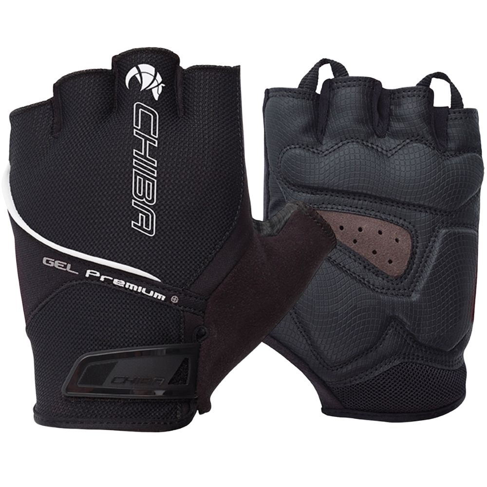 Rękawiczki rowerowe Chiba Gel Premium XL czarne