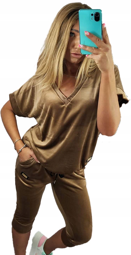 

Welurowy Mięciutki Dres sponie rybaczki roz. 48