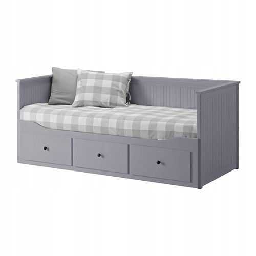 

Ikea Hemnes Łóżko rozkładane z 3 szufladami Szare
