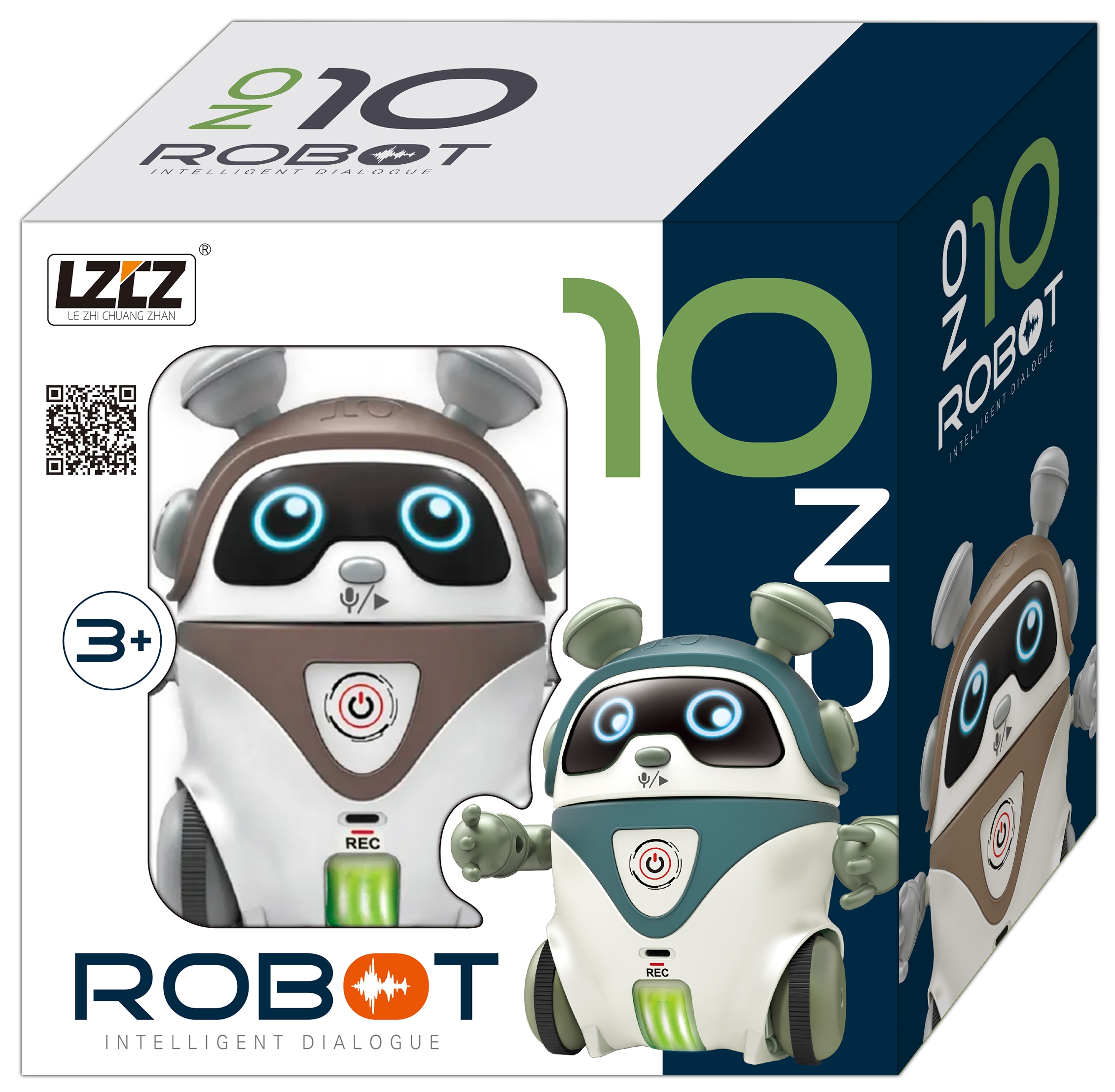 ROBOT INTELIGENTY ROZMOWA NAGRYWANIE INTERAKTYWNY STEROWANY GŁOSEM Materiał plastik