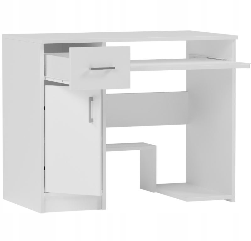 BIURKO KOMPUTEROWE 90CM STOLIK LAPTOP BIAŁA N-10