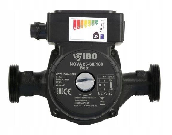 Oběhové Čerpadlo Nova 25-60/180 S Konektorem, Kabelem A Šroubením