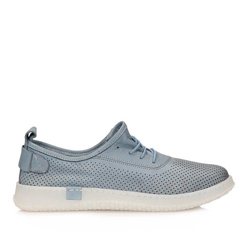 Dámské polobotky Ravini 2020-1 Anar Pert modré kožené, nazouvací