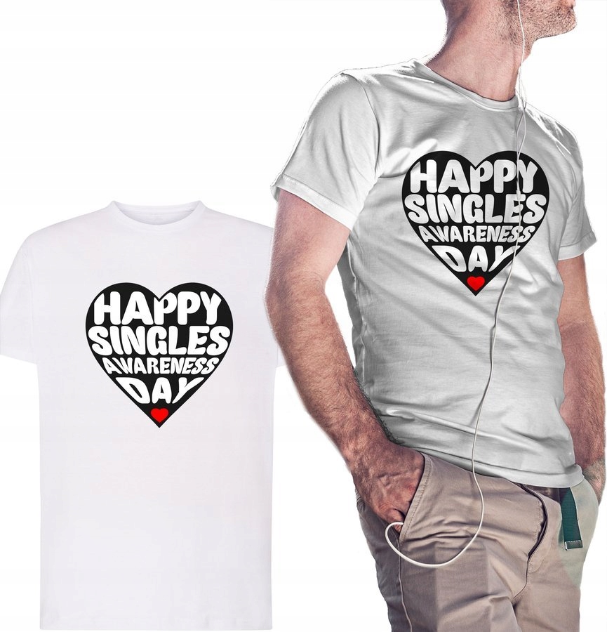 

Koszulka singla Happy Singles Awareness Day - S