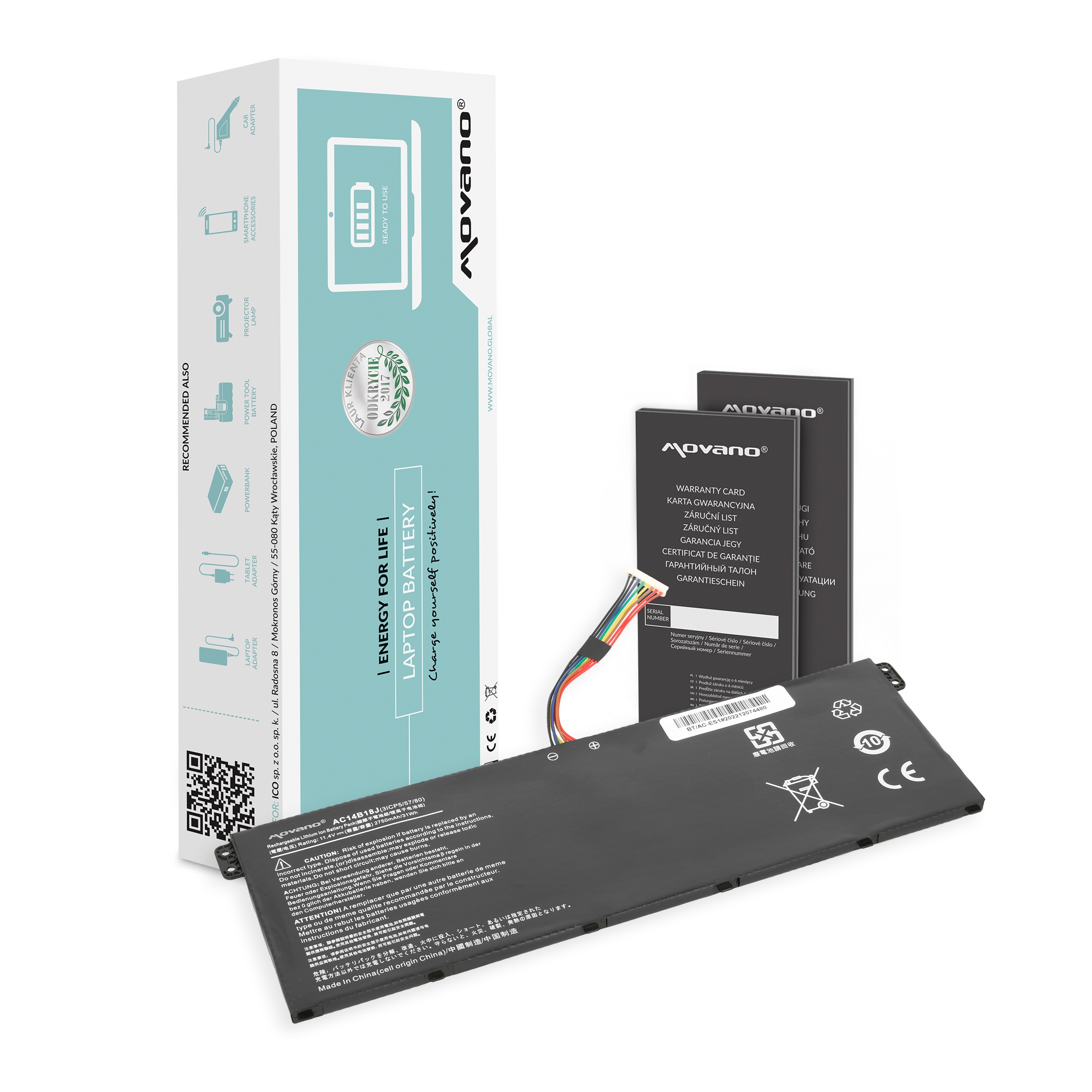 

Bateria AC14B13J AC14B18J do Acer Aspire ES1 V3