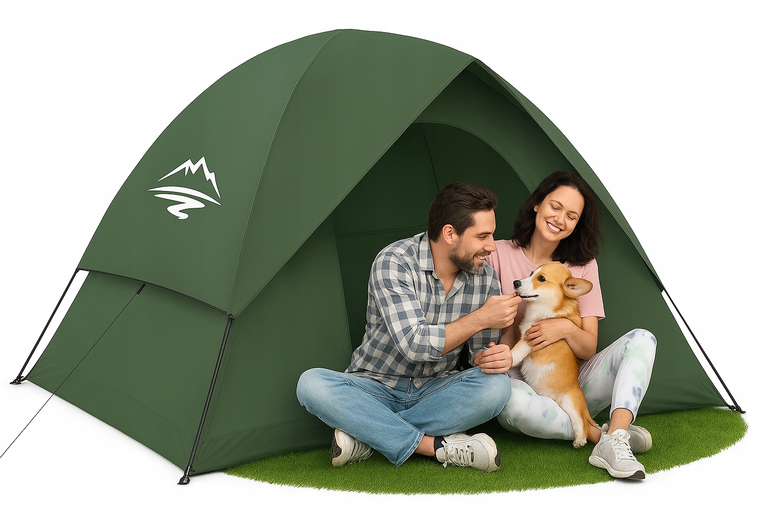 Namiot Turystyczny 2–3 Osobowy Wodoodporny Lekki Purebox