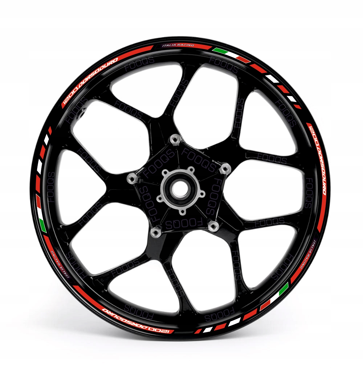 Samolepky Na Ráfky Juula Pro Aprilia Dorsoduro 1200 Červené
