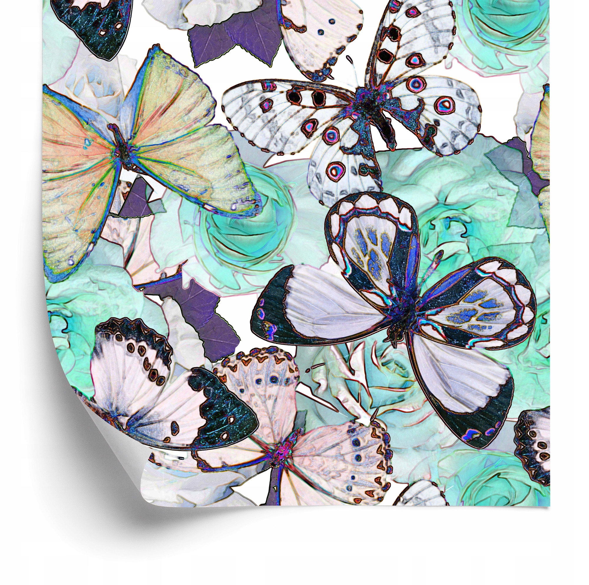 Tapeta do spálne Kvety Motýle Príroda 50x1000 cm