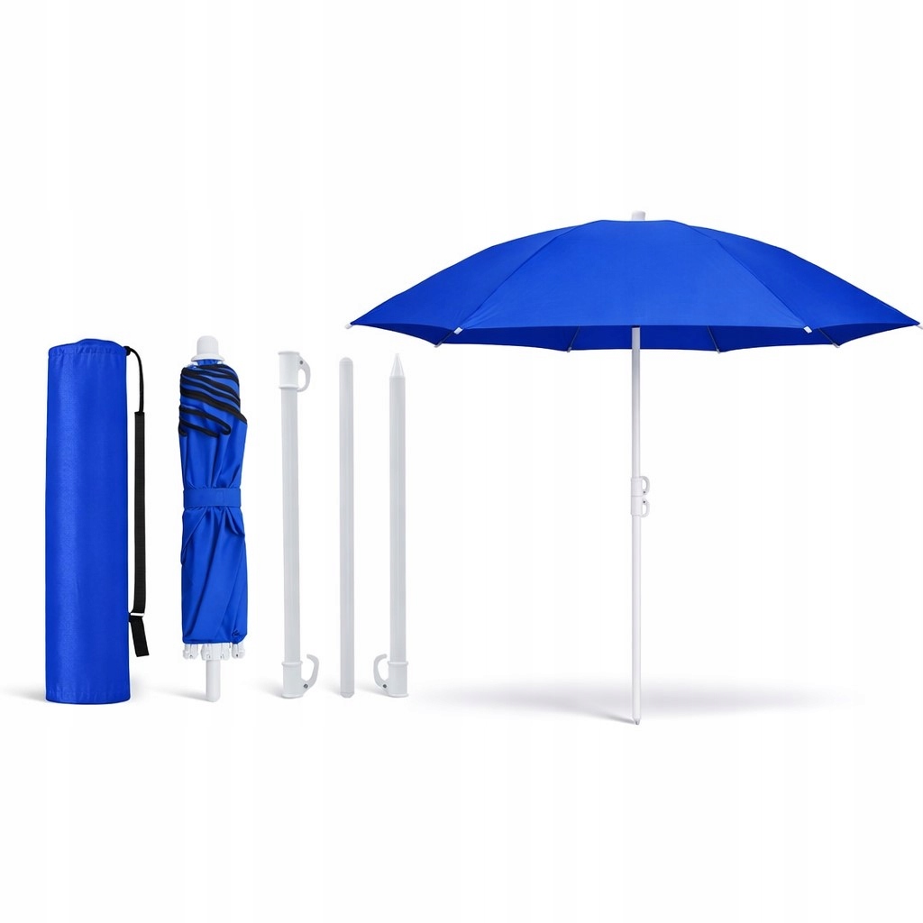 Zahradní plážový slunečník do kufru Na Balkon 160 cm, skládací, s obalem