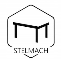 Taboret FLIP stołek kuchenny dębowy tapicerowany Marka Meble Stelmach