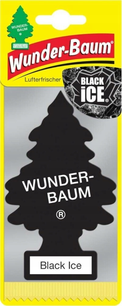 Zapach samochodowy Black Ice choinka Wunder-Baum