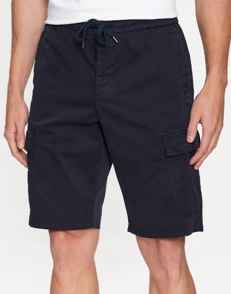 Boss Látkové šortky Sisla2 50489100 Tmavě modré Cargo vel. 48 33/34