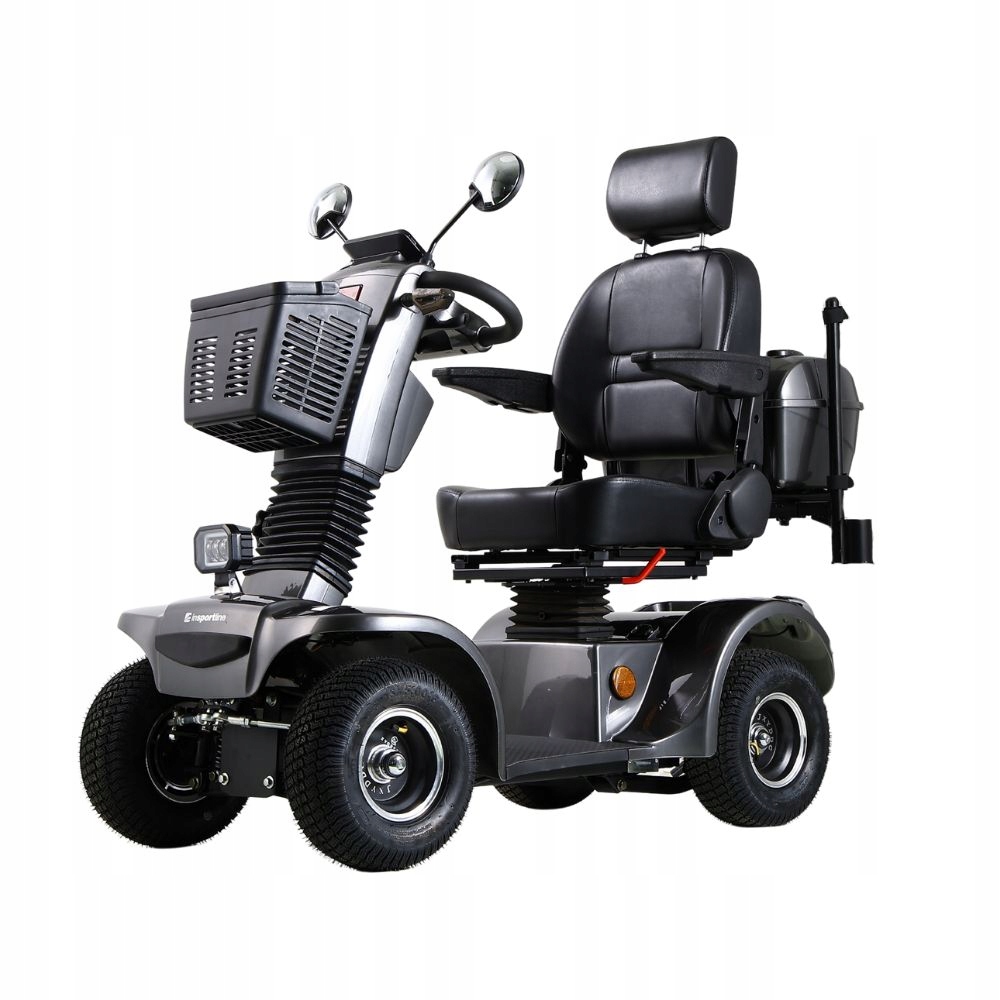 Czterokołowy elektryczny wózek inwalidzki inSPORTline Thodor Kolor Szary