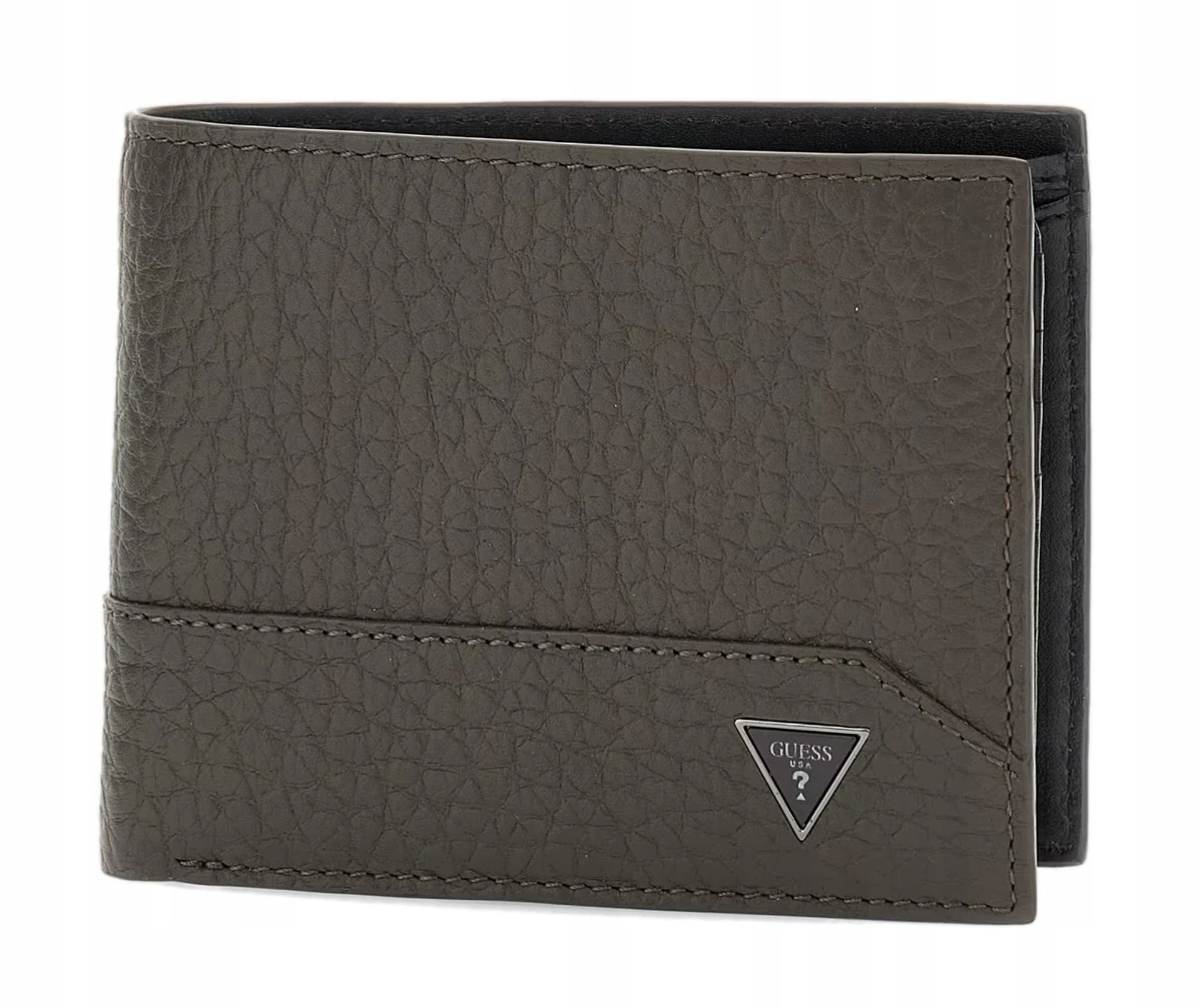 Pánská Velká Kožená Peněženka V Elegantní Krabička Jako Dárek S Logem Guess