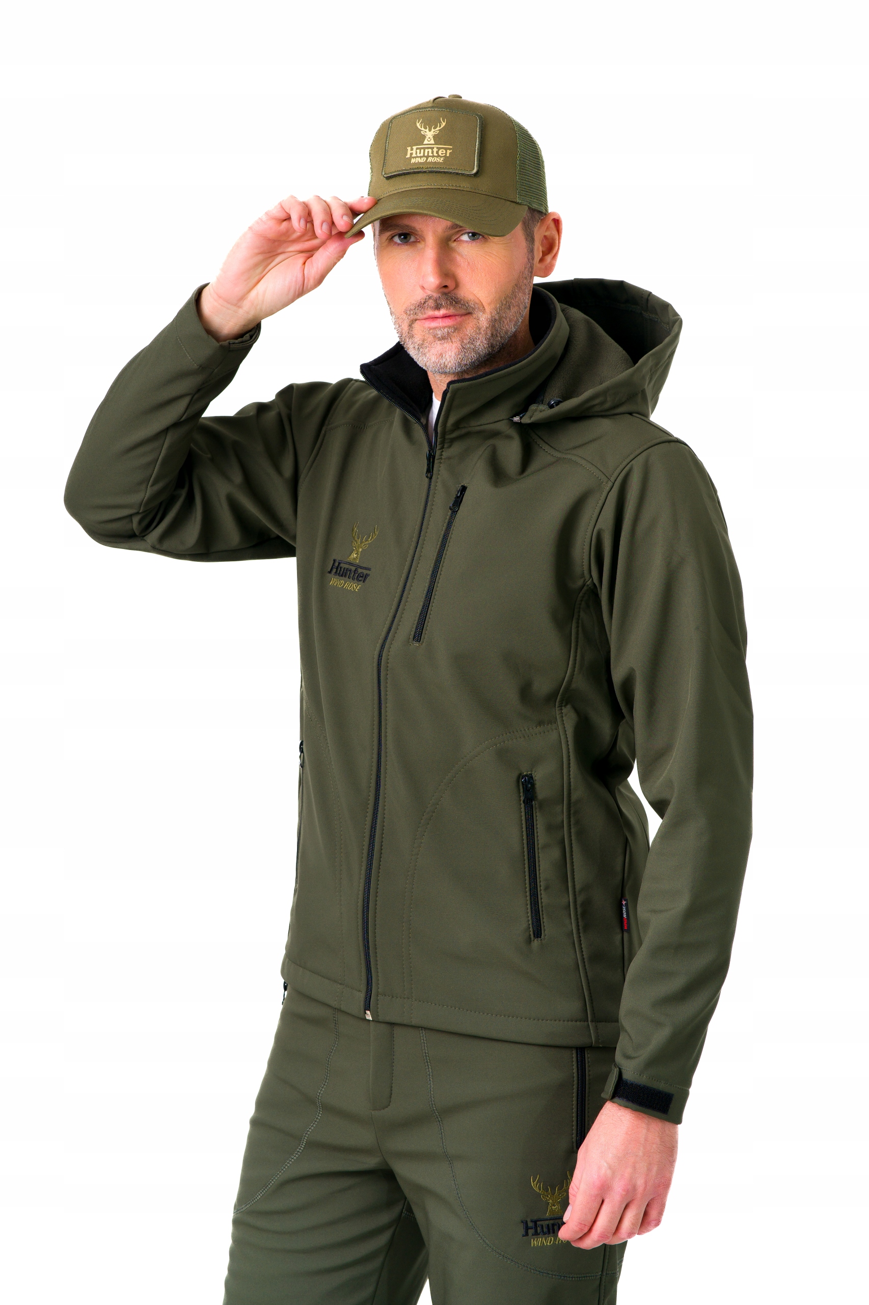 MOCNY SOLIDNY ZESTAW MYŚLIWSKI NA POLOWANIE DO LASU HUNTER ZIELONY 3XL EAN (GTIN) 5905515250078