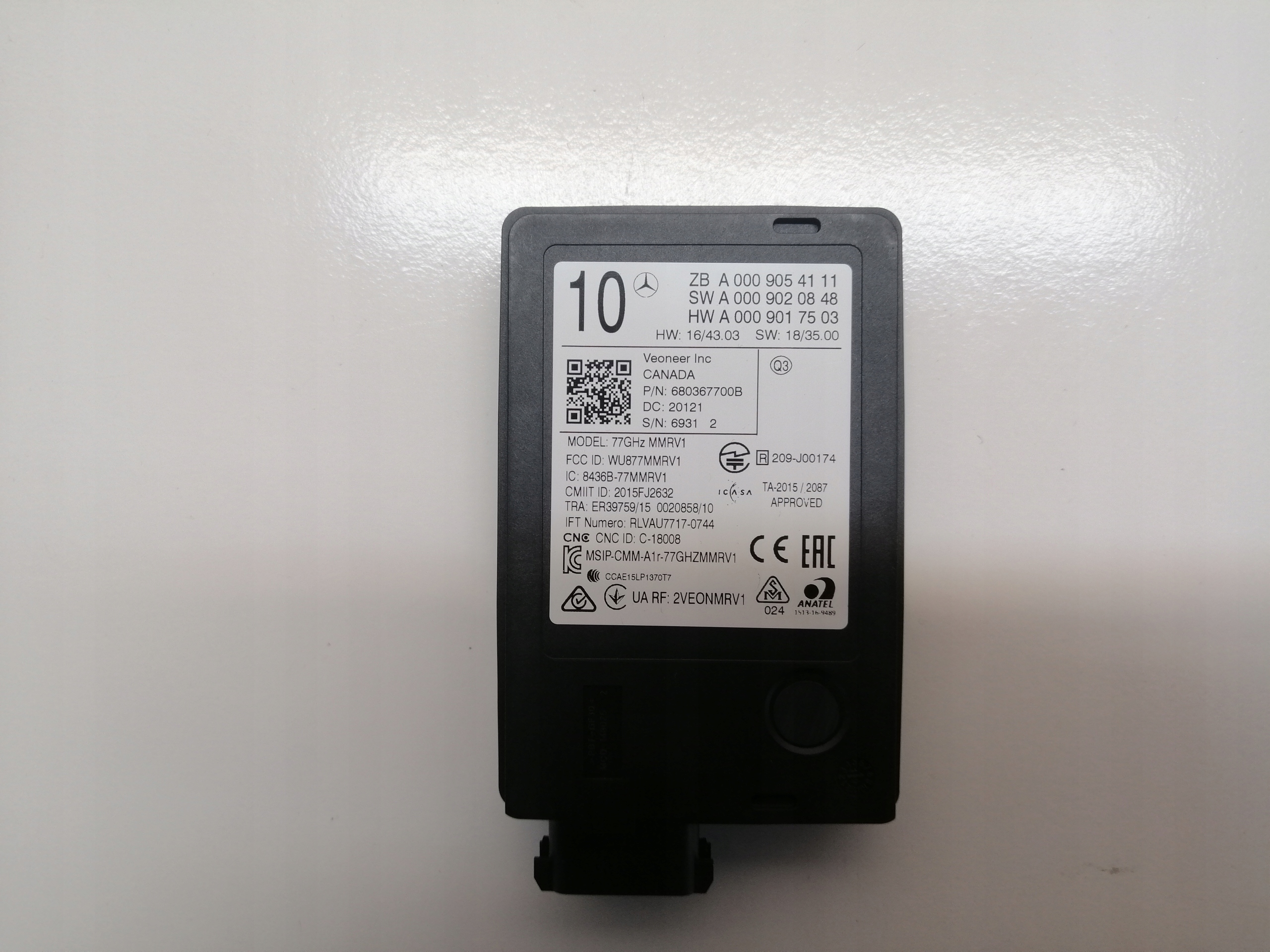 A0009054111 A0009020848 - Радар distronic MERCEDES EQC E C класс GLC GLS