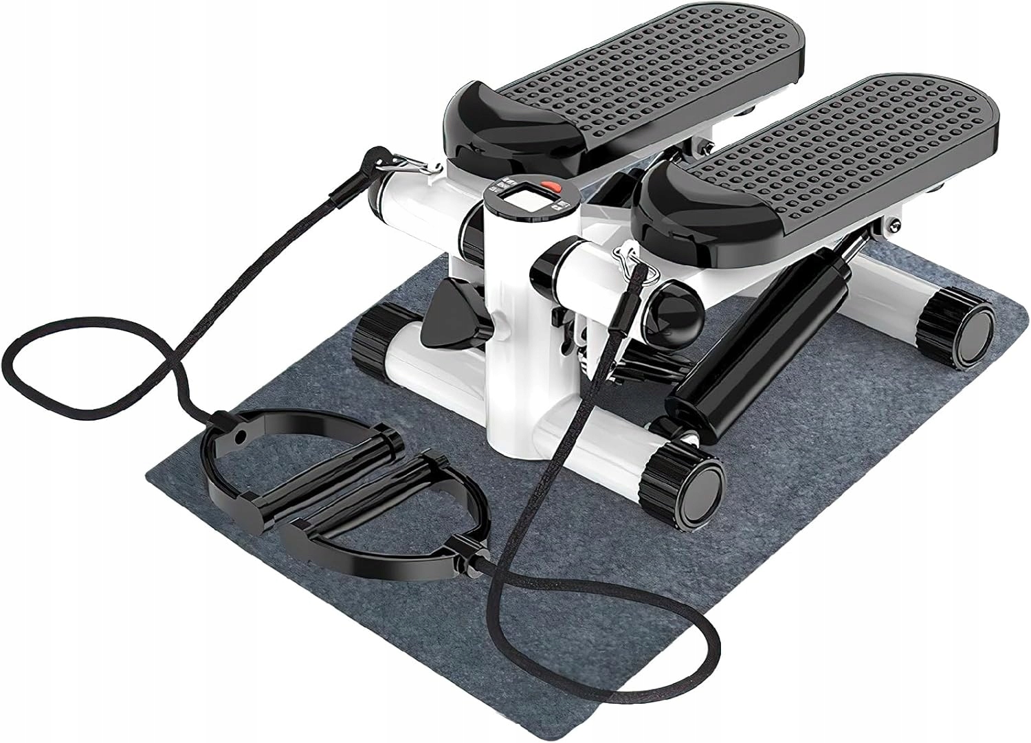 Stepper domowy z linami, mini stepper 150 kg z monitorem LCD