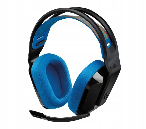 Słuchawki gamingowe Logitech G535 Lightspeed Nauszne Czarno-Niebieskie