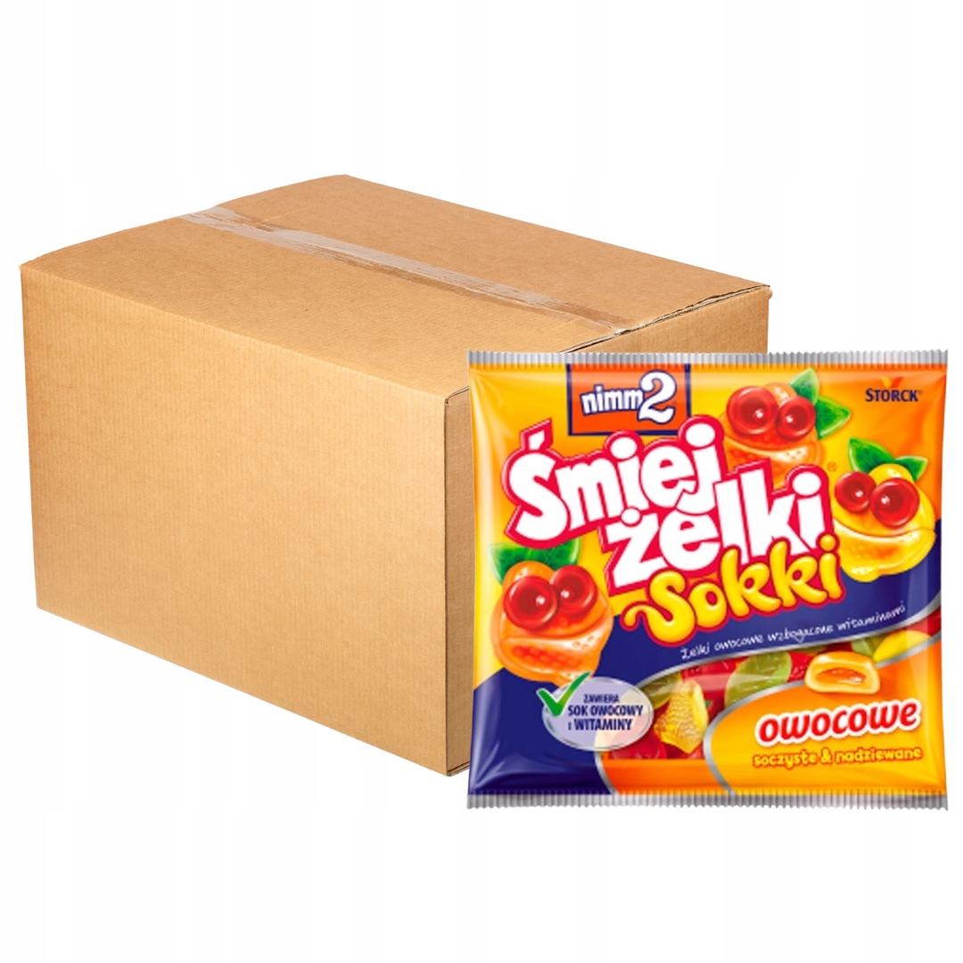 Levně nimm2 Želé Sokki ovocné Želé Bonbony obohacené vitamíny 90 g x 28 kusů