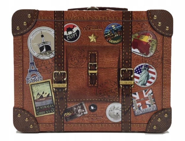 

Pojemnik Metalowy Walizka Puszka Pudełko