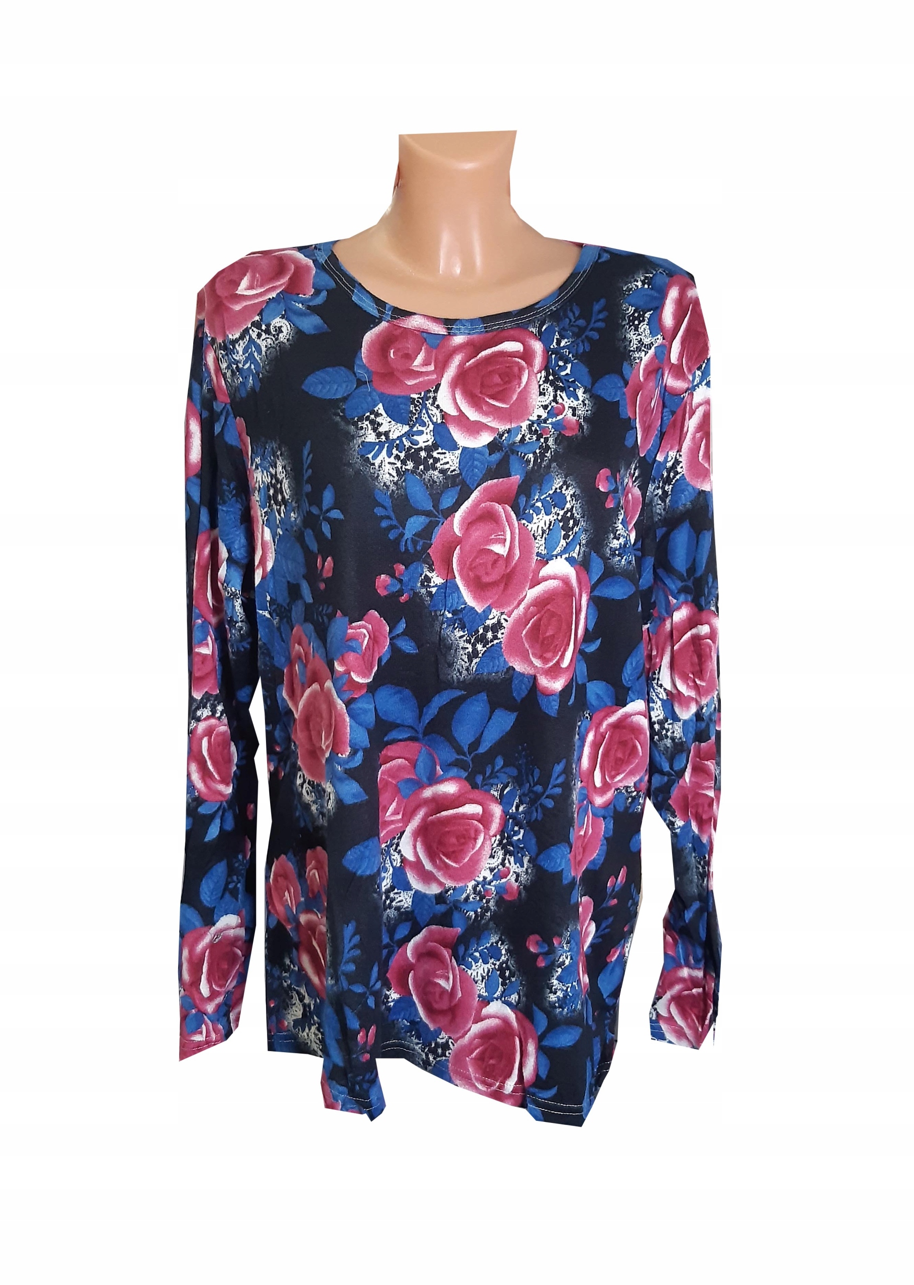 

Bluzka Lekki Sweterek kobieca kwiaty 7XL