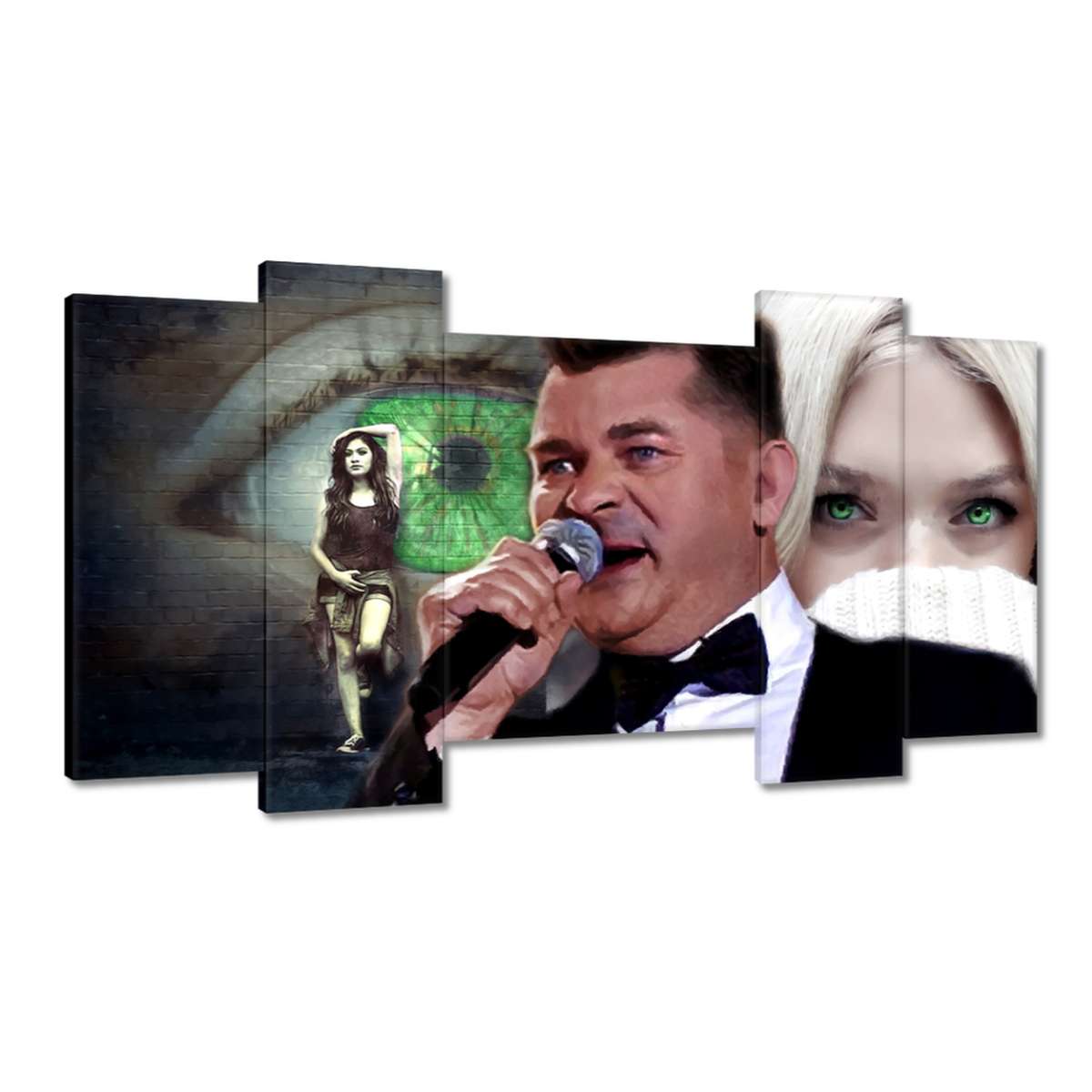 Obrazy 120x65 Zelené oči Zenek Vystoupení