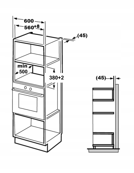 Kuchenka mikrofalowa AMICA AMMB25E2GI X-TYPE 25l Czarny/Inox GRILL Timer Moc mikrofal 1000 W