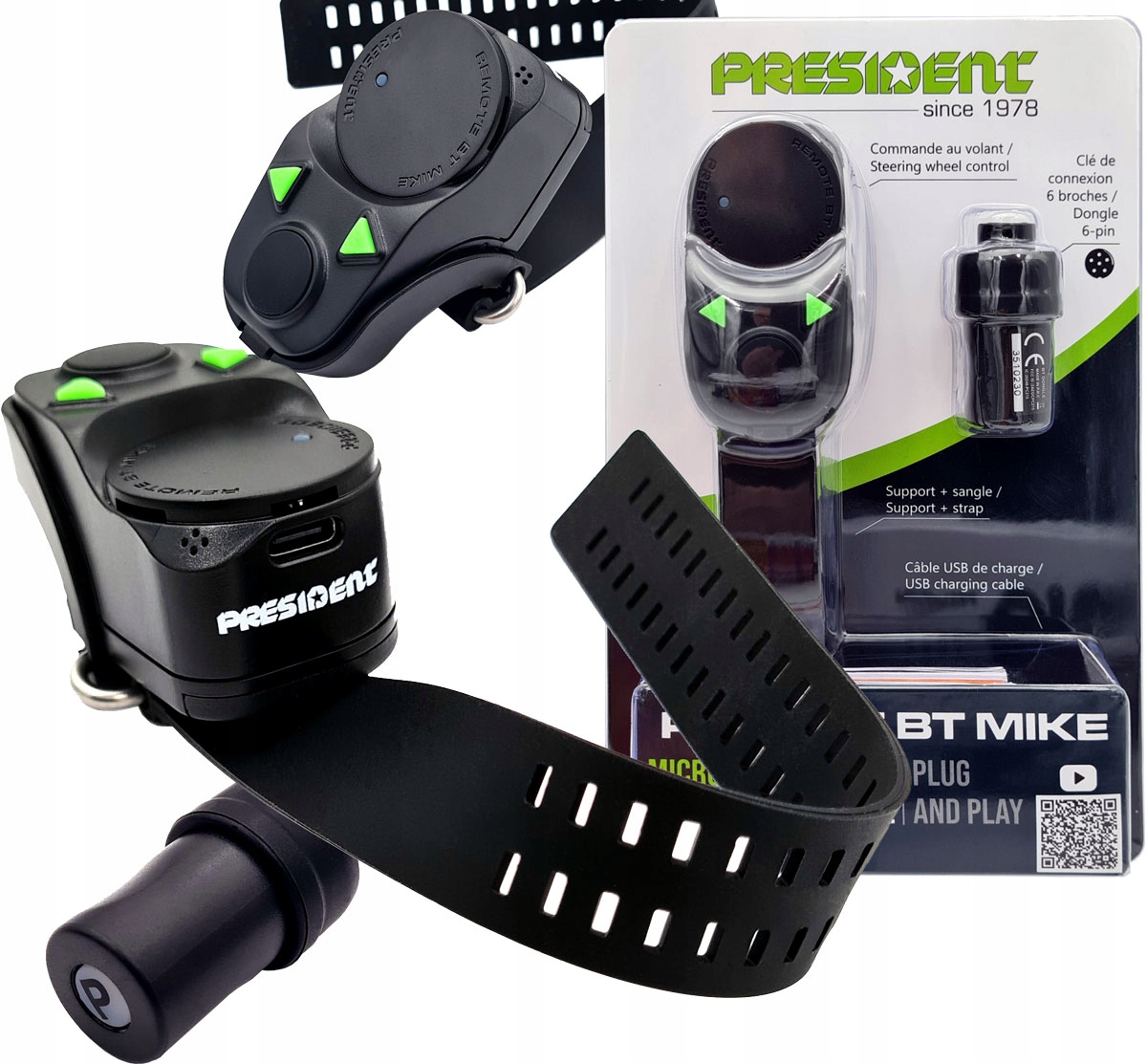 mikrofon bezprzwodowy do Cb na bluetooth President Remote Bluetooth Mike