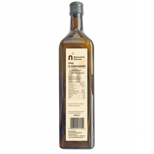 Levně Olej z černého kmínu lisovaný za studena 500 ml Naturalnie Zdrowe