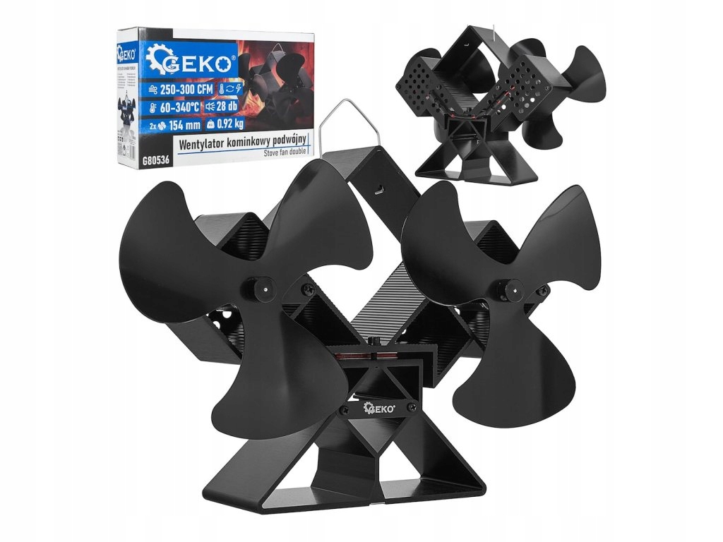 Krbový ventilátor stojanový, dvě vrtule G80536
