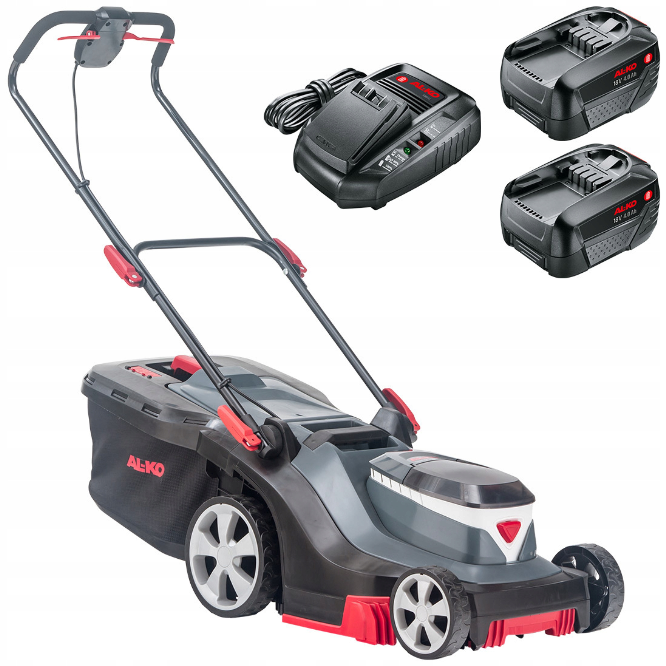 Kosiarka Akumulatorowa Bezszczotkowa Al-ko Mocna Zestaw 2xAku 4ah ładowarka