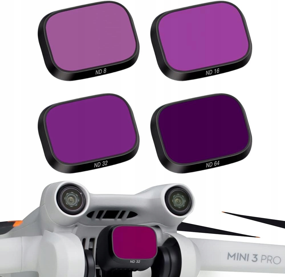 Sada Filtrů Pro Objektiv ND8 ND16 ND32 ND64 Pro Dron Dji Mini 3 Pro