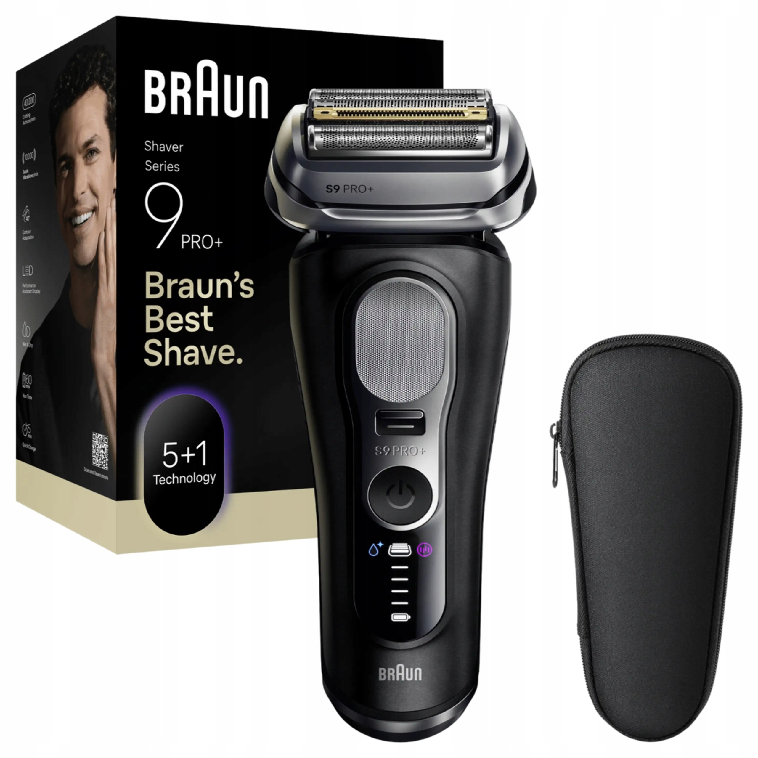 Braun Series 9 Pro Plus 9600s ProTrimmer elektrický Holicí Strojek 60 min černý