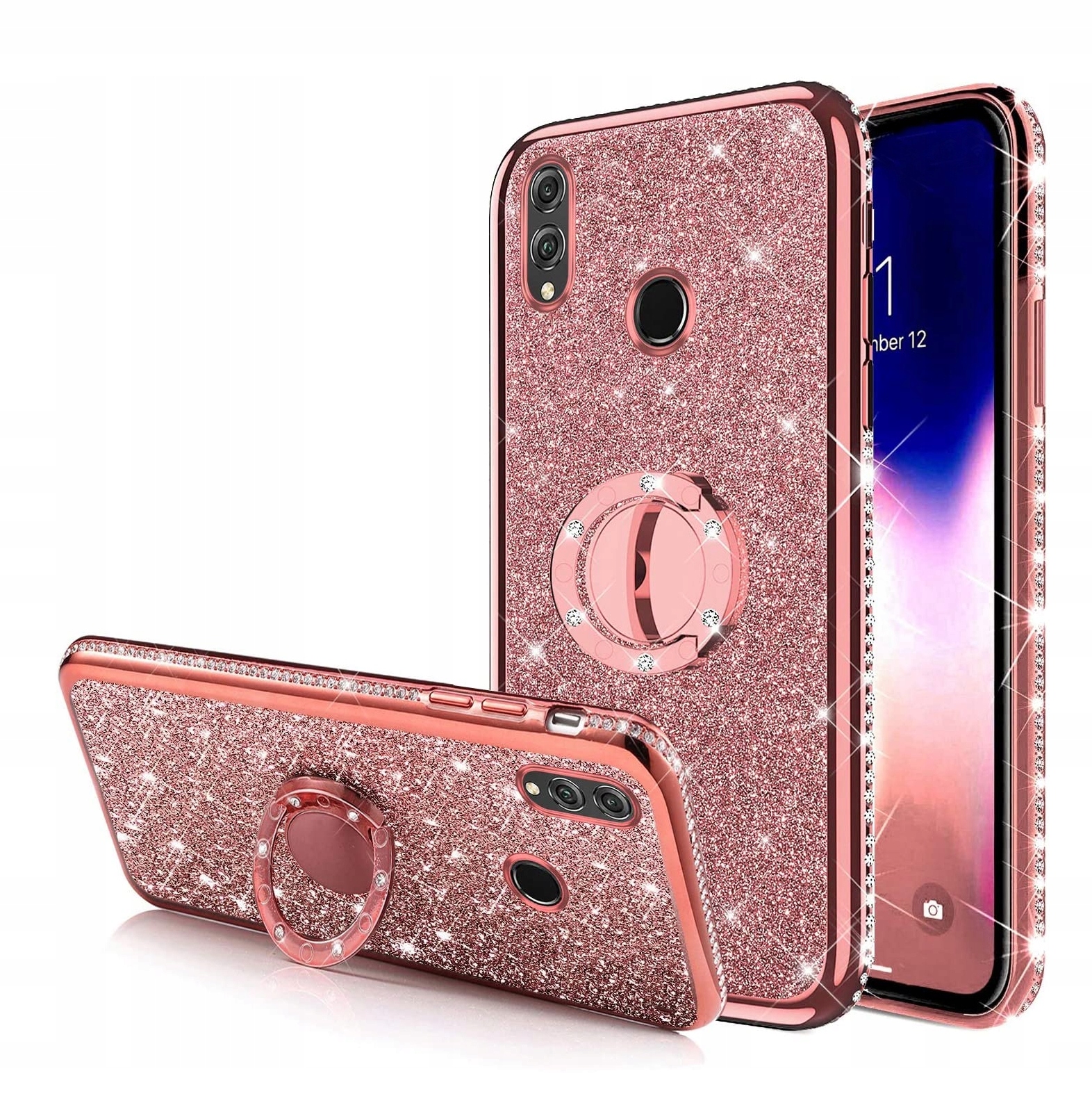 

Etui Brokat Do Huawei Y6 2019 Ring Case + Szkło