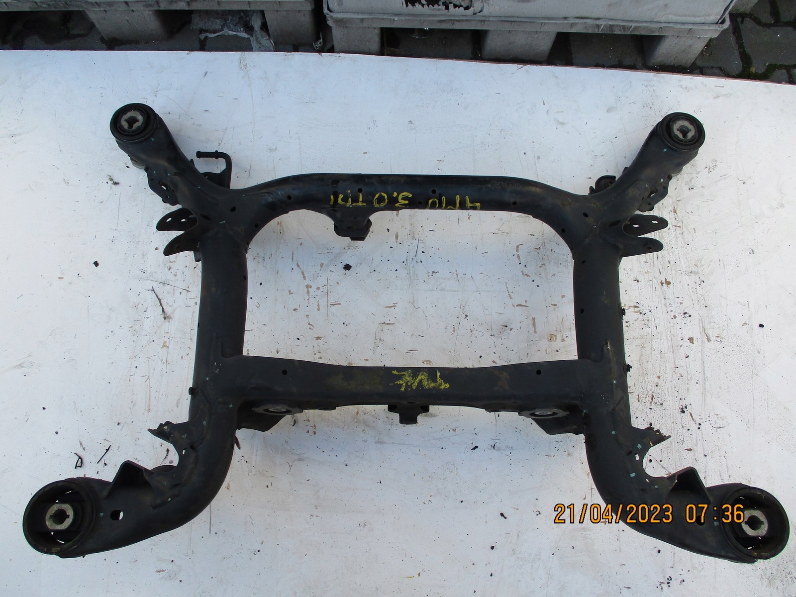axle beam subframe axle beam rear part AUDI Q7 4M0