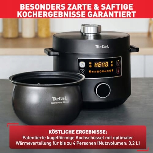 TEFAL Turbo Cuisine Multicooker 1000W 5L Czarny Plastikowy — miniatura 5