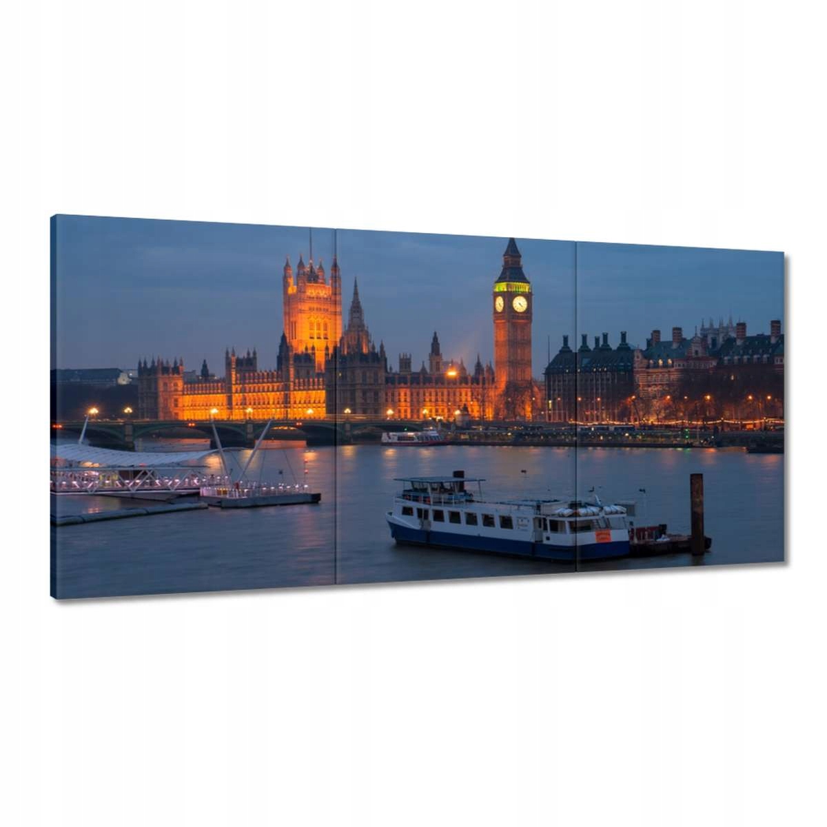 Obrazy 180x90 Westminsterský palác Noc