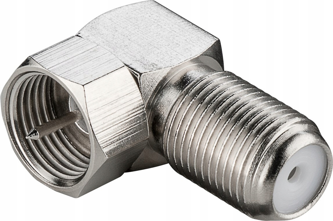 

Adapter kątowy: Wtyk F Gniazdo F 90°