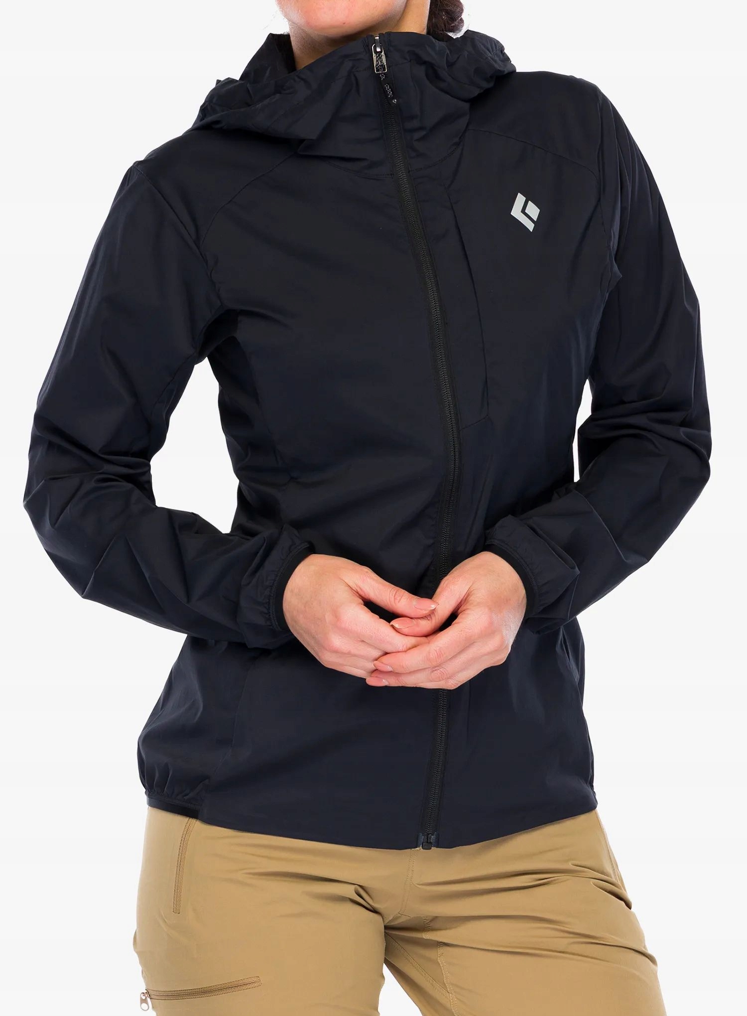 Dámská softshellová bunda Black Diamond Alpine Start Hoody černá L