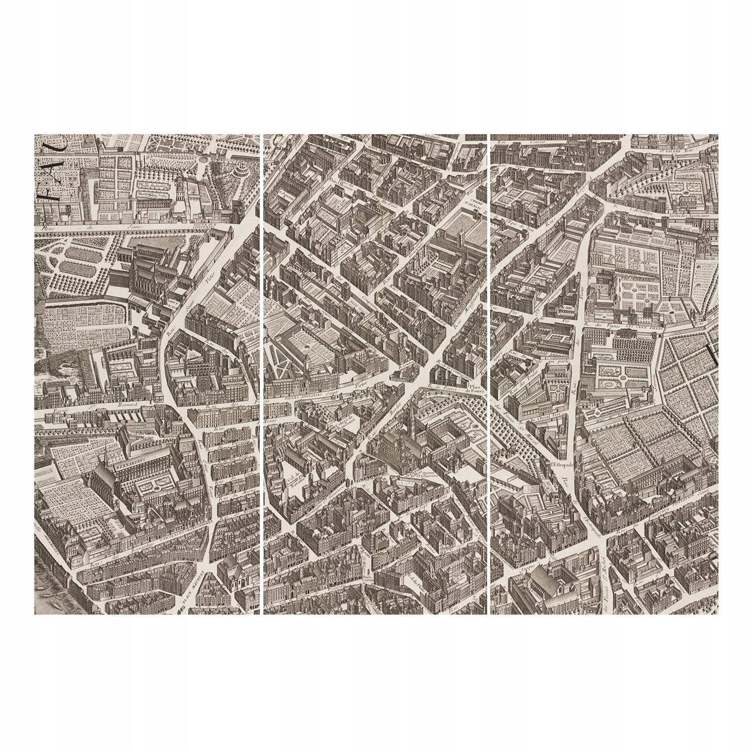 Fototapeta na stenu Flizelinie Štýlový vzor Mestský labyrint 312 x 219 cm