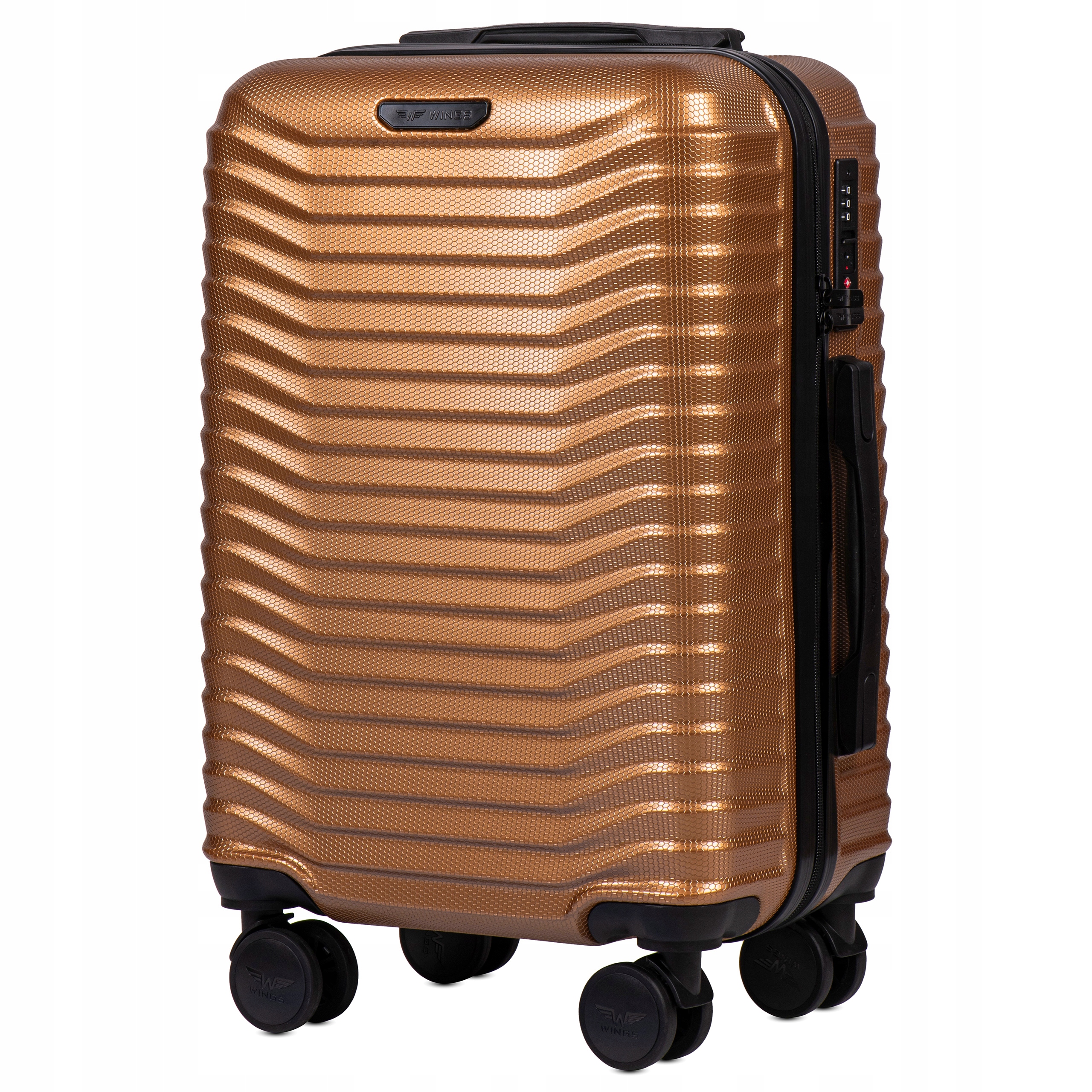Kabinový kufr do letadla Wings polykarbonát (polykarbonát) Zlatý 38 l