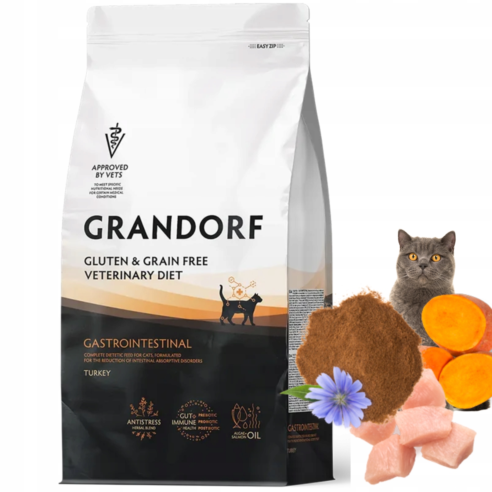 Grandorf Veterinary Diet Cat Gastrointestinal Turkey 2kg