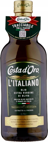 Levně Olivový olej Olio Extravergine di Oliva Fruttato 750 ml Costa D'Oro