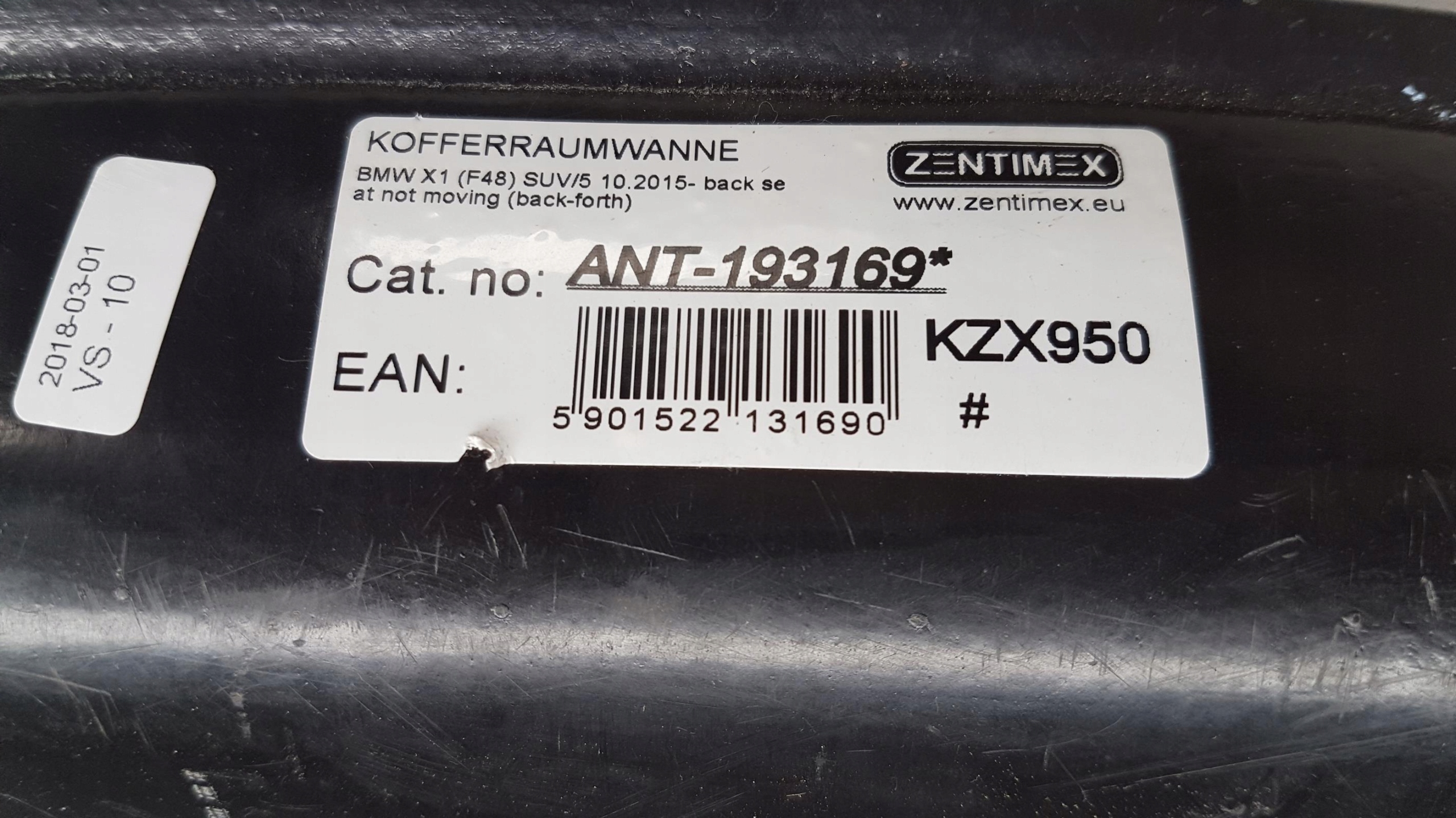 boot mat BMW X1 F48 ANT-193169 KZX950