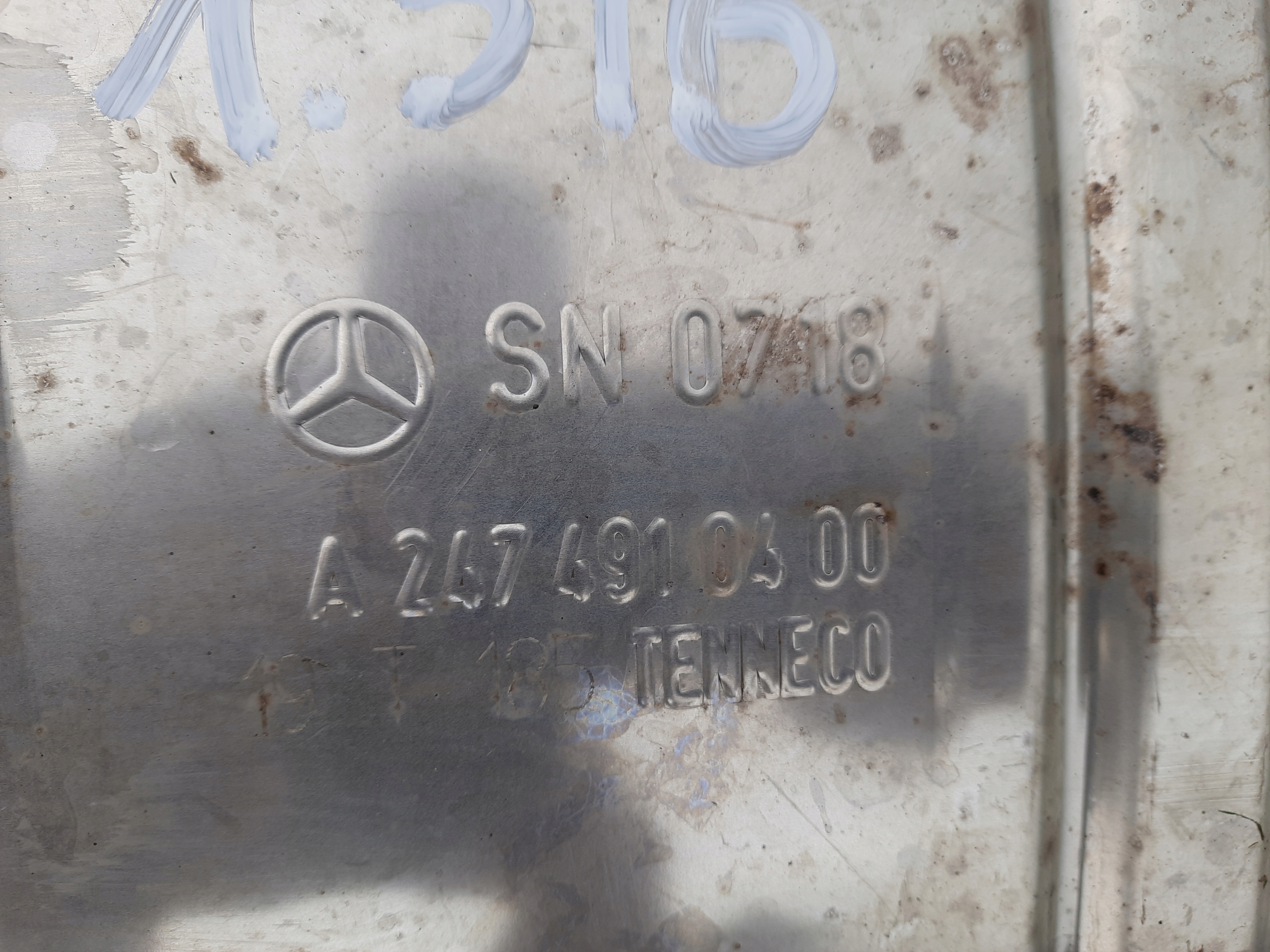 TŁUMIK WYDECH MERCEDES A-KLASA W177 W118 Numer katalogowy części A2474910400