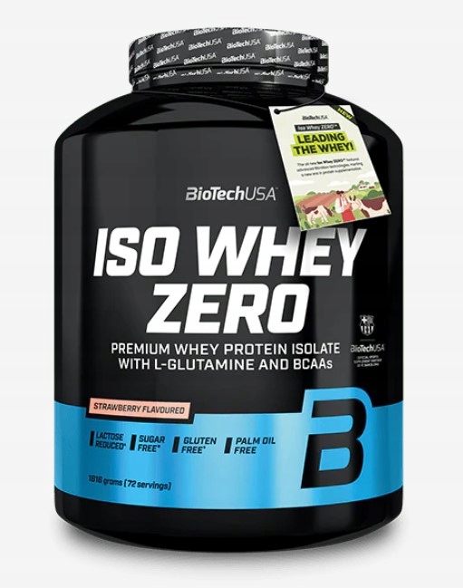 Proteinový Izolát Bez Laktózy Iso Whey Zero 1816 G Jahoda Biotech Usa