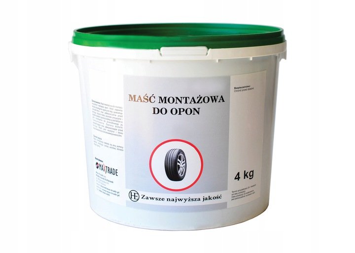 

Maść Montażowa Do Opon 4KG. Uniwersalna