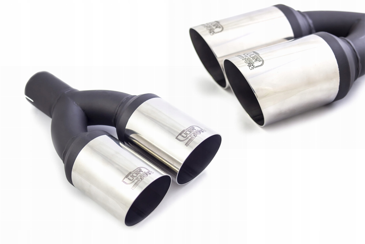 Наконечник глушителя ULTER 2X80 мм фитинг 60 мм