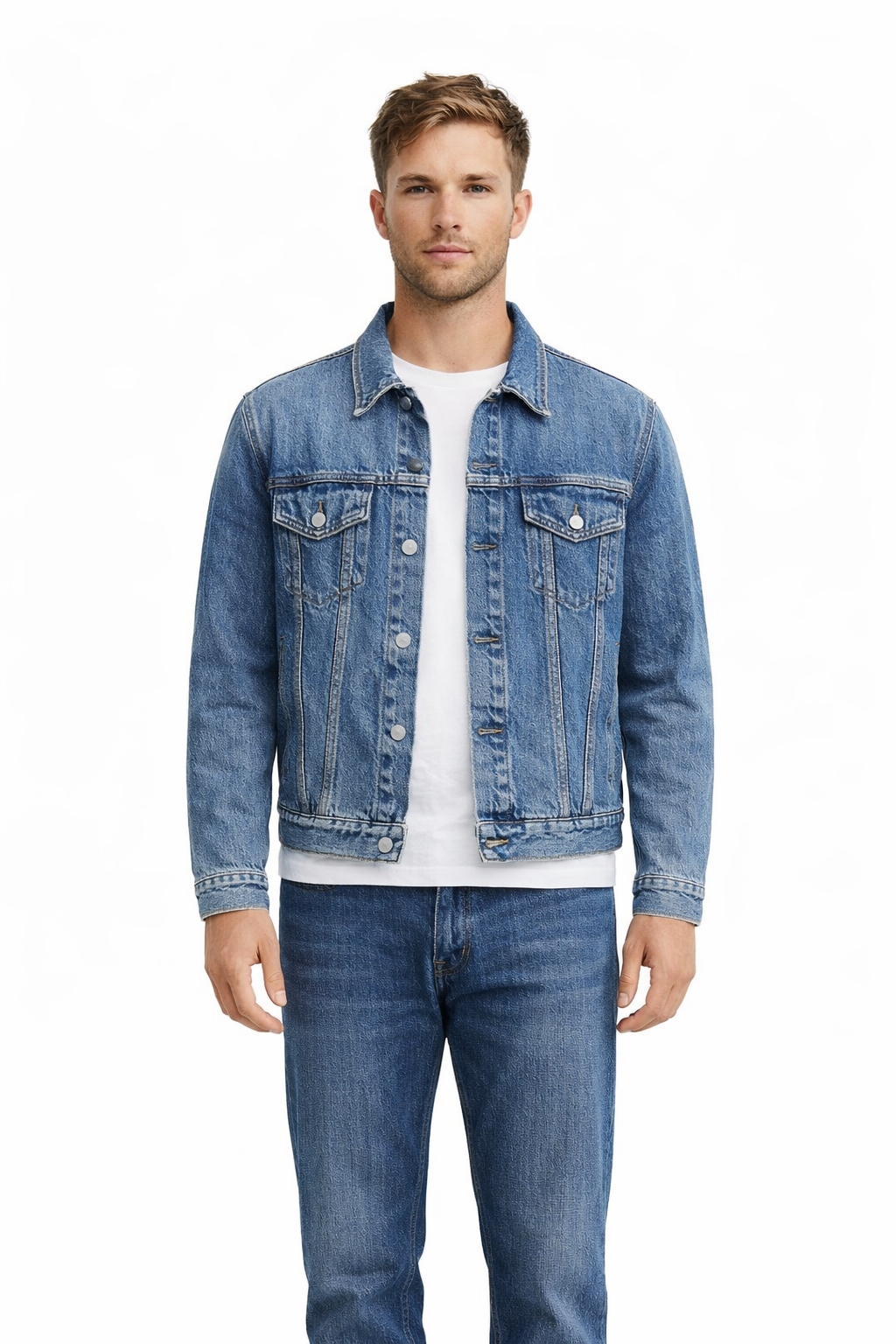 Polo Ralph Lauren Džínová Bunda Do Pasu S Knoflíky XXL I3C